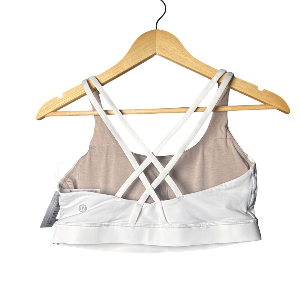 Lululemon Energy Bra, Size 10, White, NWT - Picture 5 of 7